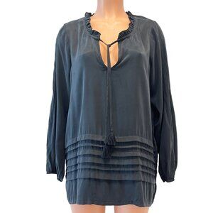 225. Johnny Was Calme Pintuck Sleeve Tunic Black Beauty Small